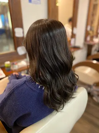 セミロング カラー ヘアアレンジ 加藤 瑠美のヘアスタイル