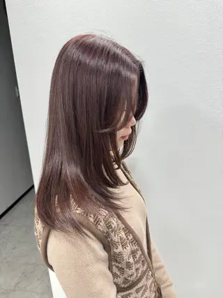 セミロング カラー ✴︎ヒラガカナ✴︎ ECLAT HAIRのヘアスタイル