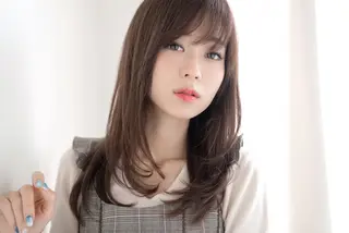 セミロング 篠原 誠のヘアスタイル