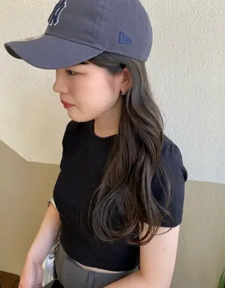 ロング カラー 透明感カラー/ 小顔カット/ミヅキのヘアスタイル