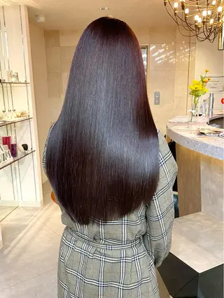 ロング 縮毛矯正・暗髪 ・ショート　橋本🐶のヘアスタイル