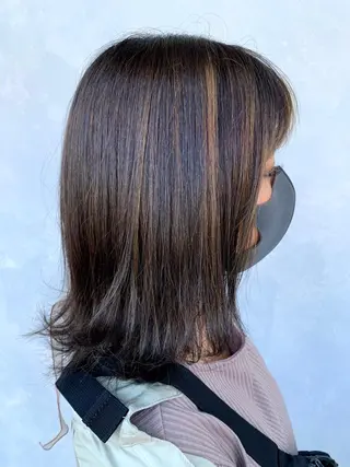 ミディアム カラー nixfree WB所属・坂 瑞希のヘアスタイル