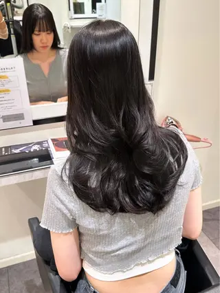 ロング カラー 巻ける縮毛矯正/艶 カラーchika🩵のヘアスタイル