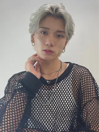 ヘアアレンジ メンズ BLEUNIR 心斎橋【ブルニール】所属・メンズカット井上 愛翔のヘアスタイル