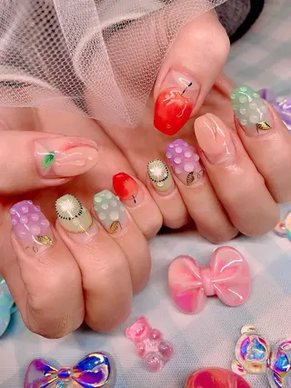 ネイル シェアサロンLei.g(レイジー)所属・3Dアートネイル💗 都築レナのネイルデザイン