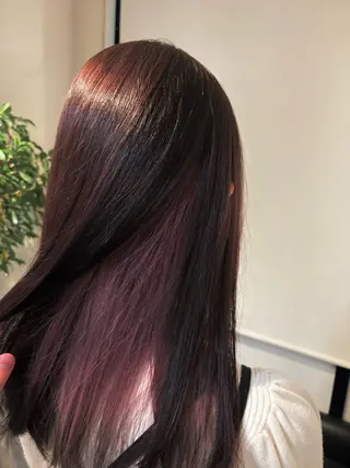 ロング はしもとひより/ 艶カラー/ストレートのヘアスタイル