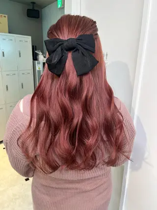 セミロング カラー ヘアアレンジ 愛されカラー🩷 はるなのヘアスタイル