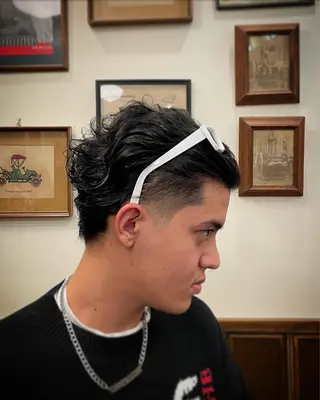 ショート カラー パーマ カット指名No1漆原 聡のヘアスタイル