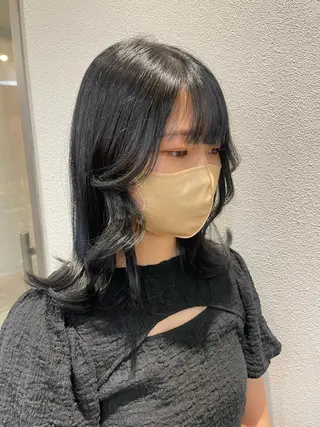 ミディアム レイヤー/顔周り/ 透明感/ののか💞のヘアスタイル