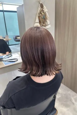 ミディアム カラー 𝑴𝒐𝒓𝒊‎‪ /髪質改善/艶髪🖤のヘアスタイル