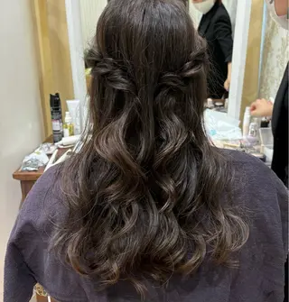 ヘアアレンジ 透明感カラー🩵 Arisaのヘアスタイル