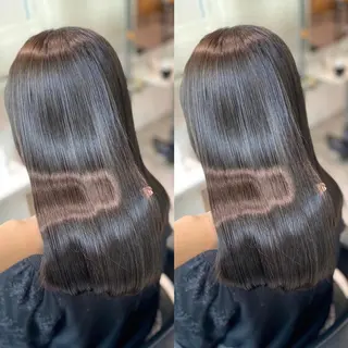 カラー 美髪矯正🫧韓国 レイヤー🫧銀座のヘアスタイル