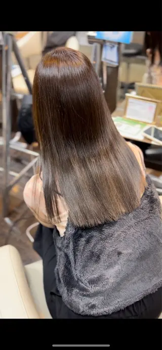 セミロング 阿倍野/髪質改善 /縮毛矯正/坪田幸広のヘアスタイル