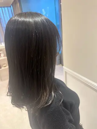 セミロング blanc hair 西中島MASARUのヘアスタイル