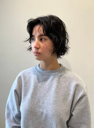 ミディアム パーマ ボブパーマ/アレンジ Onのヘアスタイル