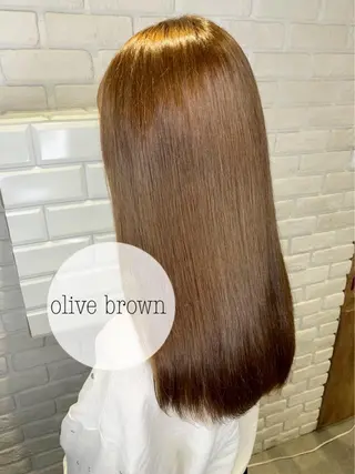 ロング カラー パーマ 髪質改善/縮毛矯正 艶カラー/珠聡のヘアスタイル