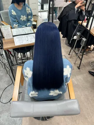 ロング カラー 💗ツヤ髪ハイトーン 💗RIKOのヘアスタイル