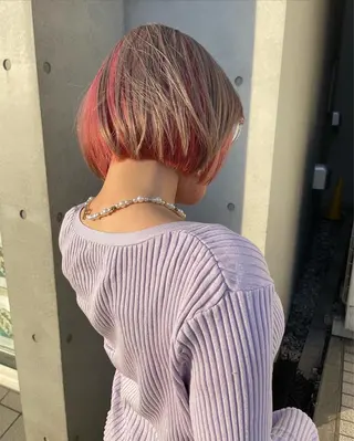 ミディアム カラー ZOA classic hair所属・東 みのりのヘアスタイル