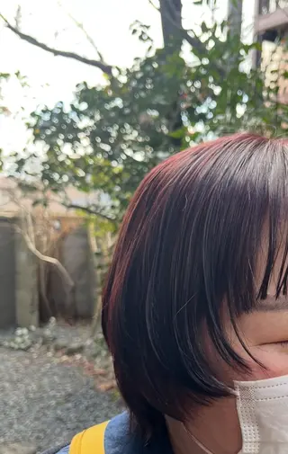 カラー 林 萌々のヘアスタイル