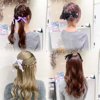 ロング ブリーチなしWカラー 暖色カラー/mayuのヘアスタイル