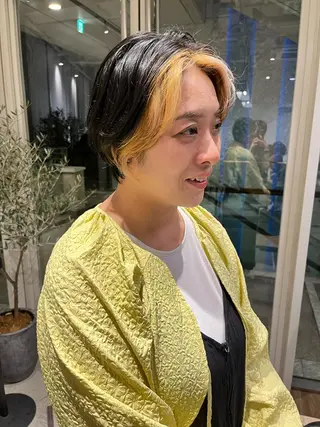 ショート 頭皮につけないカラー /白髪ぼかし/実加永のヘアスタイル