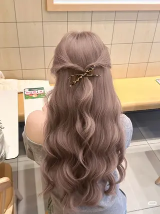 カラー 透ける透明感カラー 🤍anju🎀のヘアスタイル