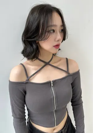 ショート カラー 渋谷韓国ヘア🇰🇷 SAYAKA🩶ᩚのヘアスタイル