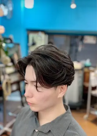 ショート パーマ メンズ ブルーヘブン TAKESHIのヘアスタイル