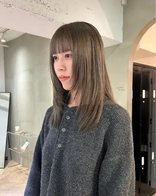 ミディアム カラー レイヤーカット/暖色 カラー/mao🎀のヘアスタイル