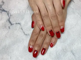 ネイル ネイルリボン 石田のネイルデザイン