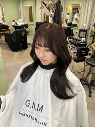カラー GNM TOKYO GUNHEE&MUJIN所属・AYANE ◝✩韓国ヘアのヘアスタイル