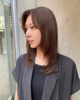 ミディアム カラー Paddle所属・似合わせレイヤー/ レイヤーパーマ/高倉のヘアスタイル