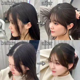 ロング 韓国顔まわり/前髪 /レイヤー/いつきのヘアスタイル