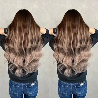 ミディアム 💎馴染むエクステ ×カラーTOMO💎のヘアスタイル