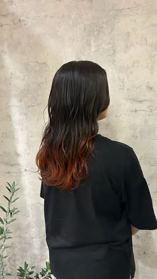 セミロング カラー ボブレイヤー/ ブリーチ/miyuuのヘアスタイル