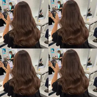 セミロング カラー 韓国カット/ パーマ/KOTAのヘアスタイル