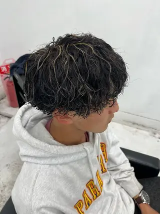 カラー パーマ メンズ 柏メンズカットパーマ NO.1タイチのヘアスタイル