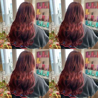 セミロング カラー ✨髪質改善/ハイトー ン/艶髪高山のヘアスタイル