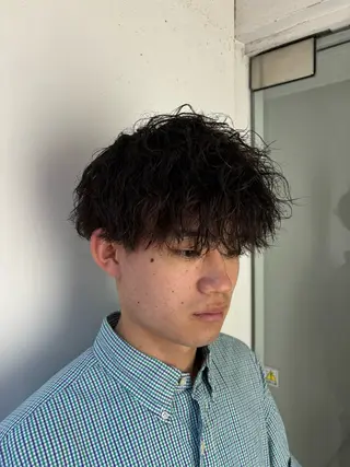 ショート パーマ メンズ men's/perm colorDaijuのヘアスタイル