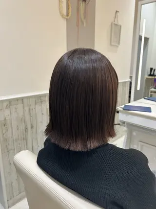ミディアム カラー ORANGEPOP 南船橋店所属・富 菜那里のヘアスタイル