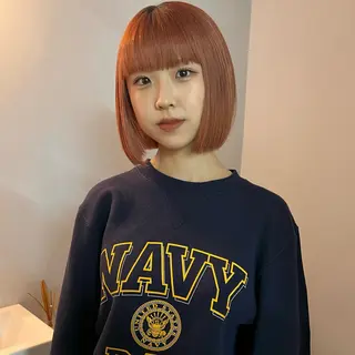 ミディアム 舟橋耀/ブリーチカラ ー/レイヤーカットのヘアスタイル