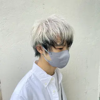ショート カラー メンズ F.hair salon所属・ハイトーン×髪質改善 🌈しゅんだい🌈のヘアスタイル