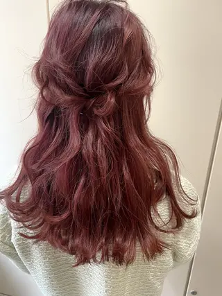 セミロング ヘアアレンジ SHANTi 飯塚 ヘアセット/髪質改善のヘアスタイル