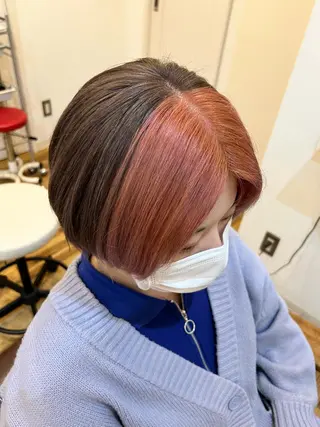 ミディアム カラー 🐰ハイトーンカラー 畠山　渡🐰のヘアスタイル