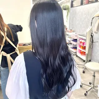 ロング カラー 色白に見える暗髪 梅田・増田のヘアスタイル