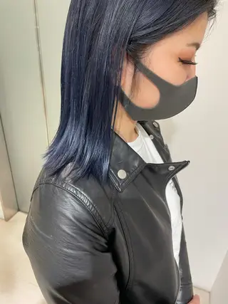 ミディアム ブリーチ/レイヤー 🌻Mutsumiのヘアスタイル