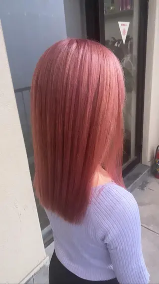 ミディアム カラー 髪質改善/レイヤー カット手塚奨のヘアスタイル