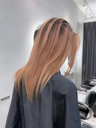 セミロング カラー 卒業式ヘアセット🎀 ヘアアレンジのヘアスタイル