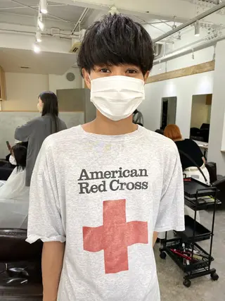 ショート メンズ 森貴裕/ベージュ/ パーマ/オリーブのヘアスタイル