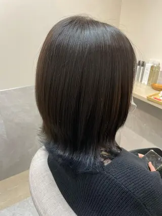 ミディアム カラー 西 めぐみのヘアスタイル